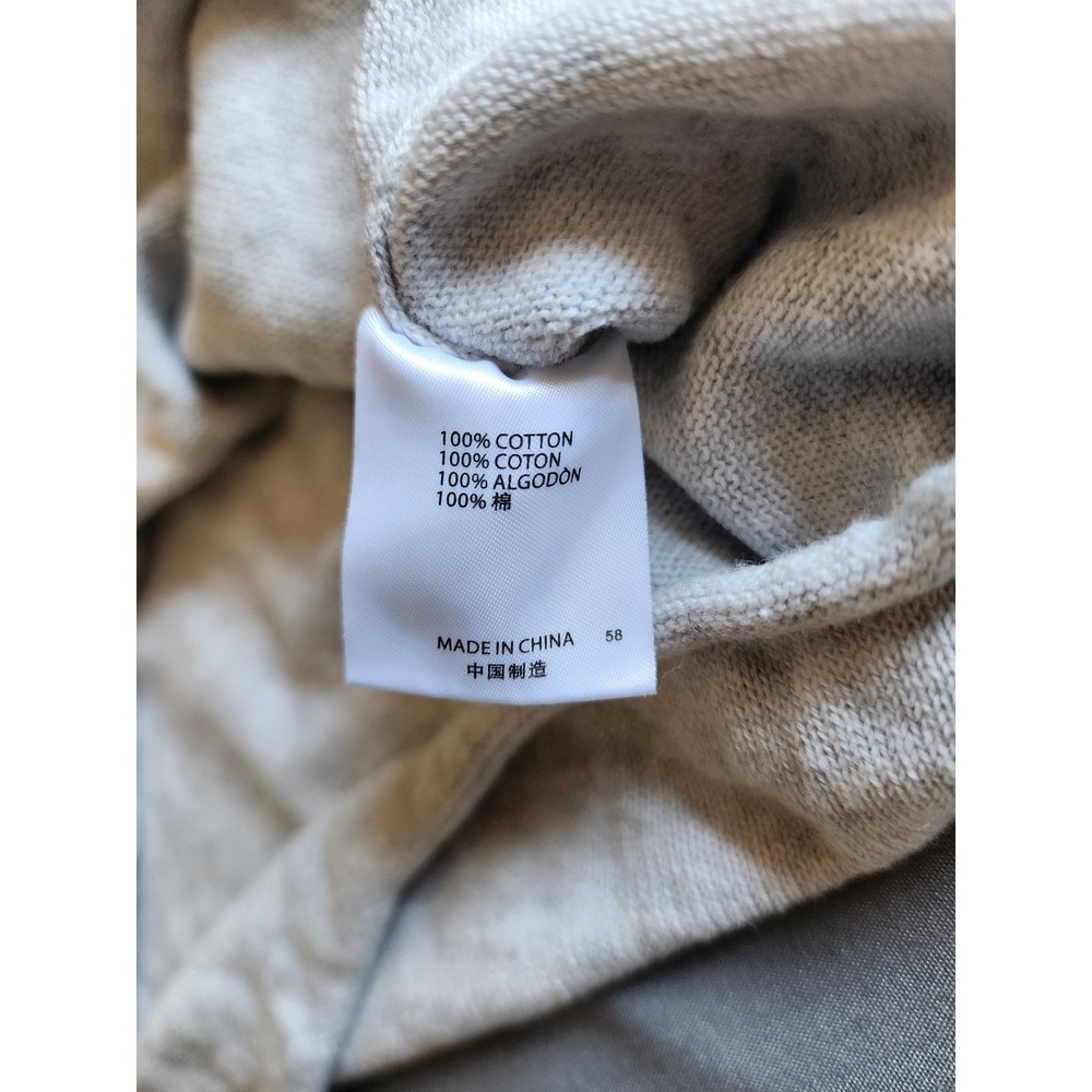 Brandy Melville Light Gray V-Neck Cotton Knit Sweater MNJ226 One Size - Picture 4 of 6